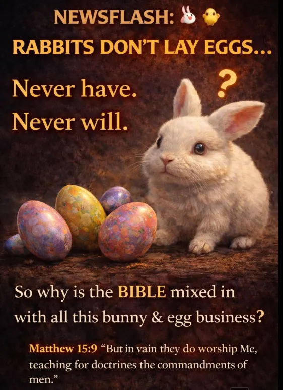 Bunny laying eggs